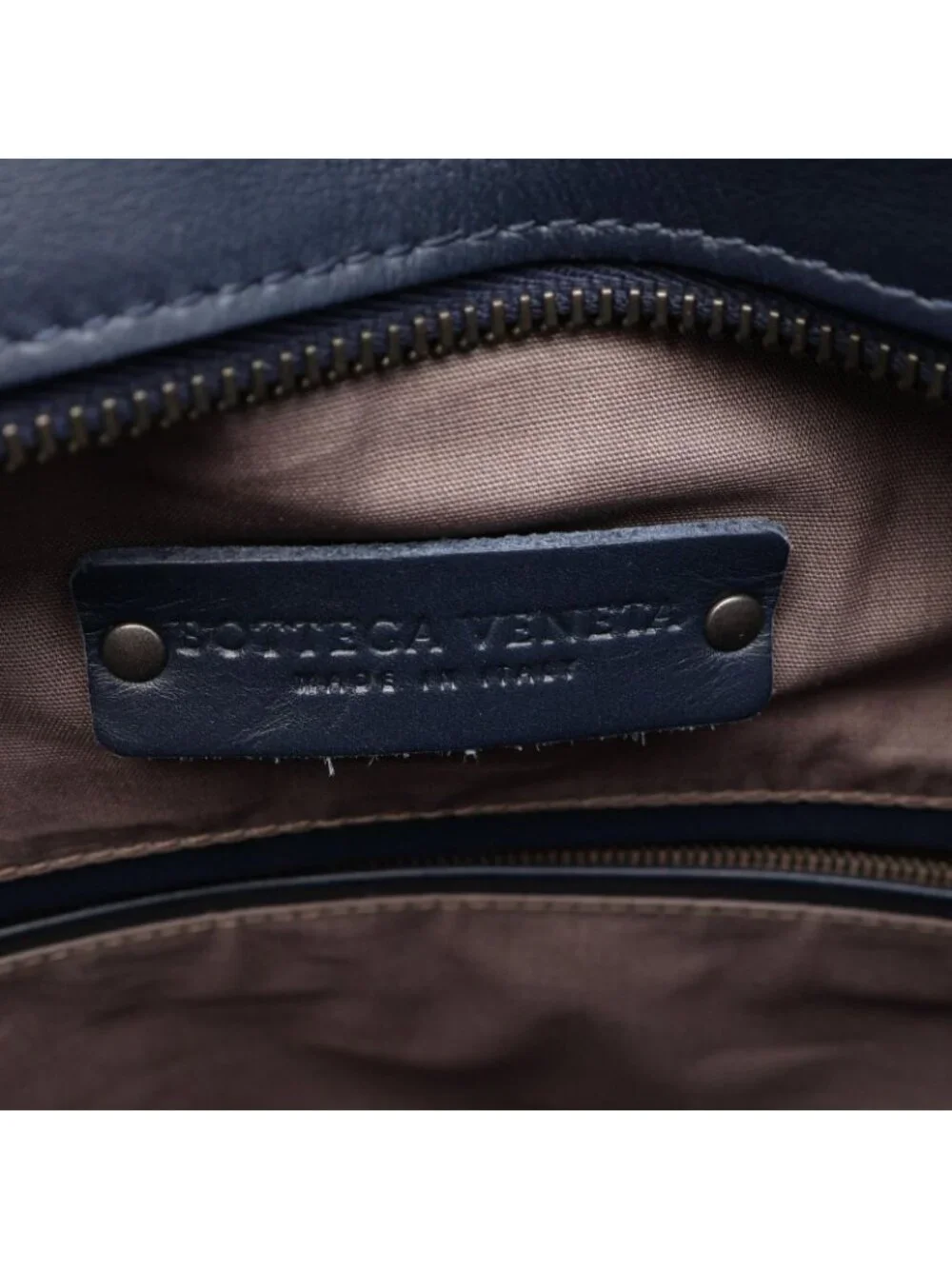 Bottega Veneta Tote Bag Intrecciato 2-Way Navy Leather